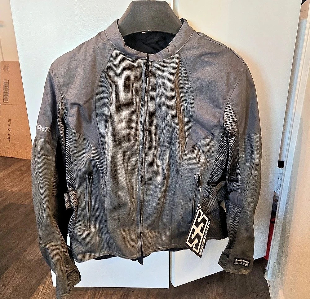 Speed and Strength Trial by Fire Textile Motorcycle Jacket Medium Black